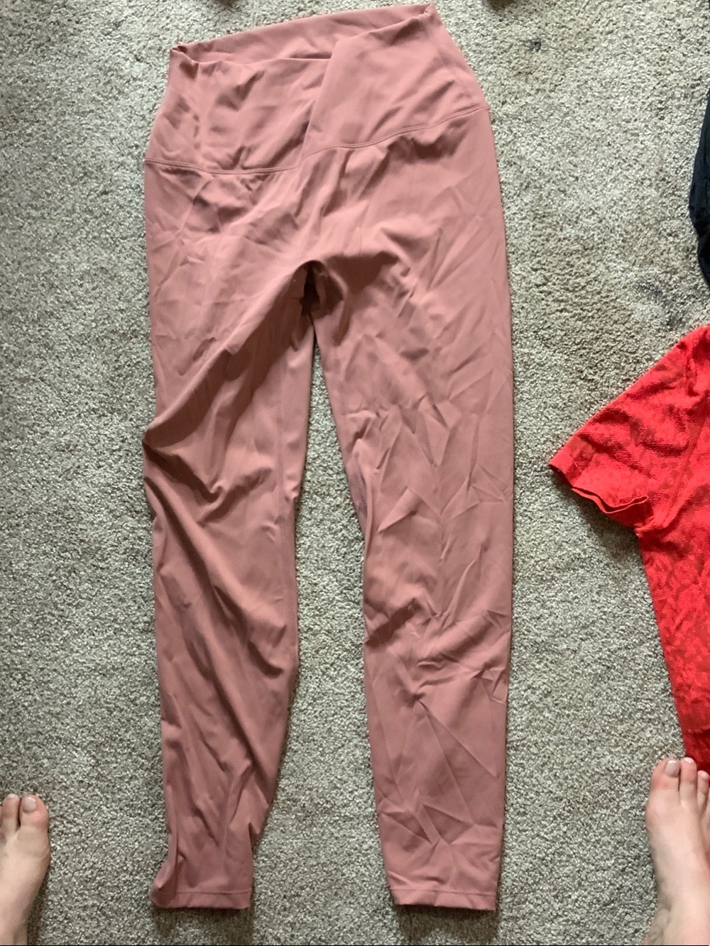 High-Waisted Mauve Active Leggings